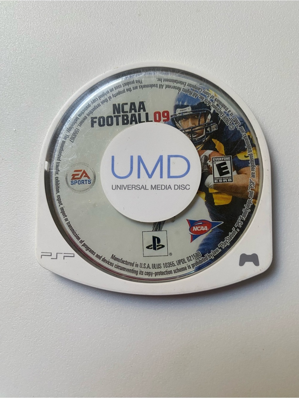 Sony White and Black PSP UMD Disc - NCAA Football 09